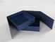 Magnetic Closure Rigid Cardboard Gift Boxes Matte Blue Finishing Surface