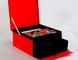 Luxury Rigid Slide Cardboard Drawer Gift Box Black And Red With Foam Insert