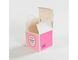 بسته بندی کیک سبک وزن جعبه های مقوایی مواد غذایی تاشو صورتی